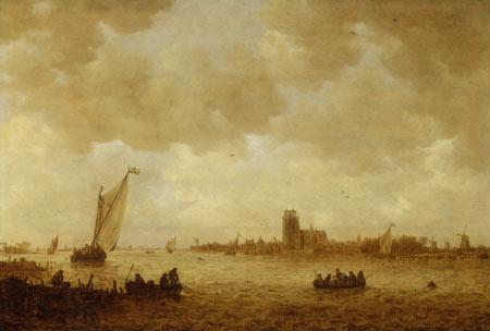 Jan van Goyen View of Dordrecht oil painting picture